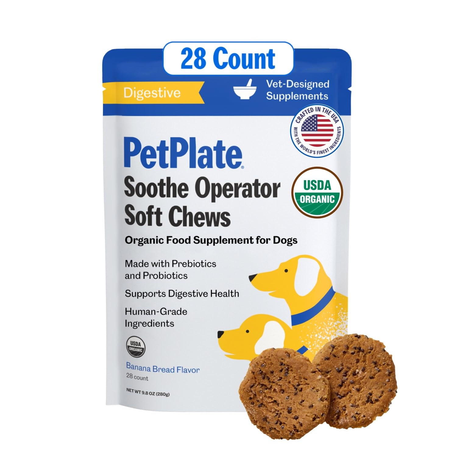 Pet Plate Up To Fluff Soft Chews Dog Supplements - 9.8 Oz  