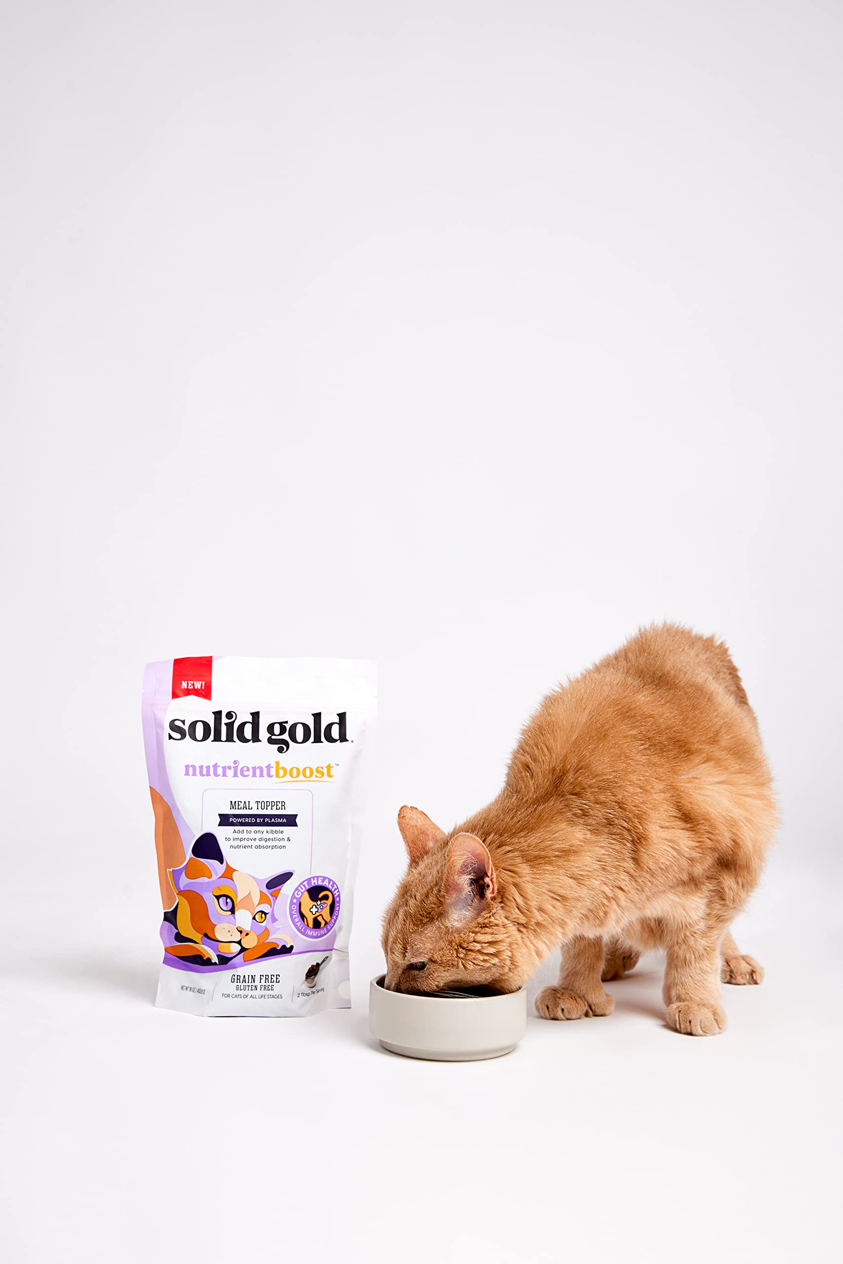 Solid Gold Nutrient Boost Grain-Free Wet Cat Food Meal Topper Pouch - 6 Oz  