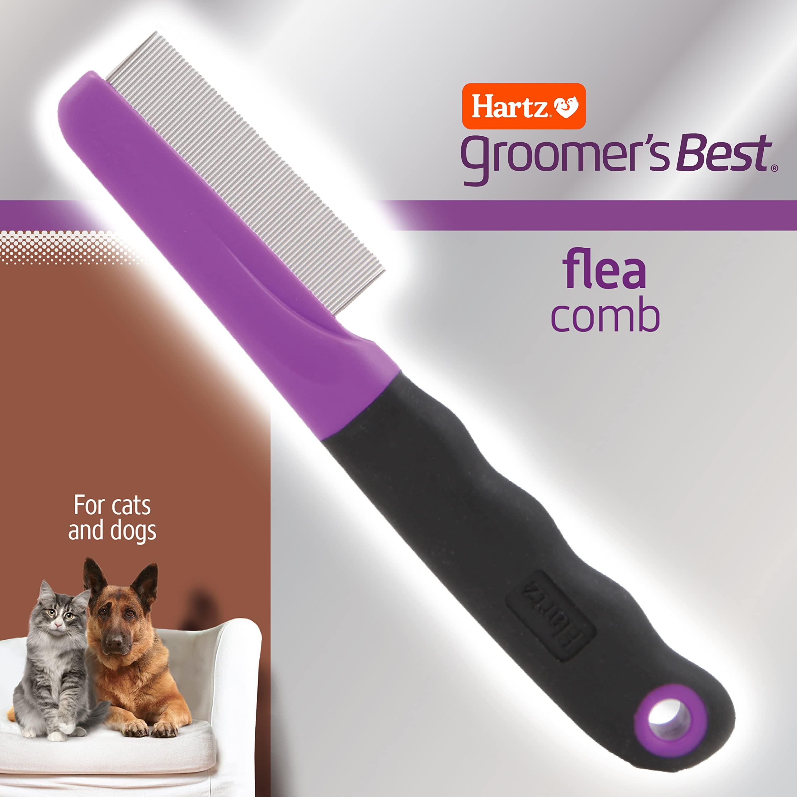 Hartz Mountain Groomer's Best Flea and Tick Dog Comb  