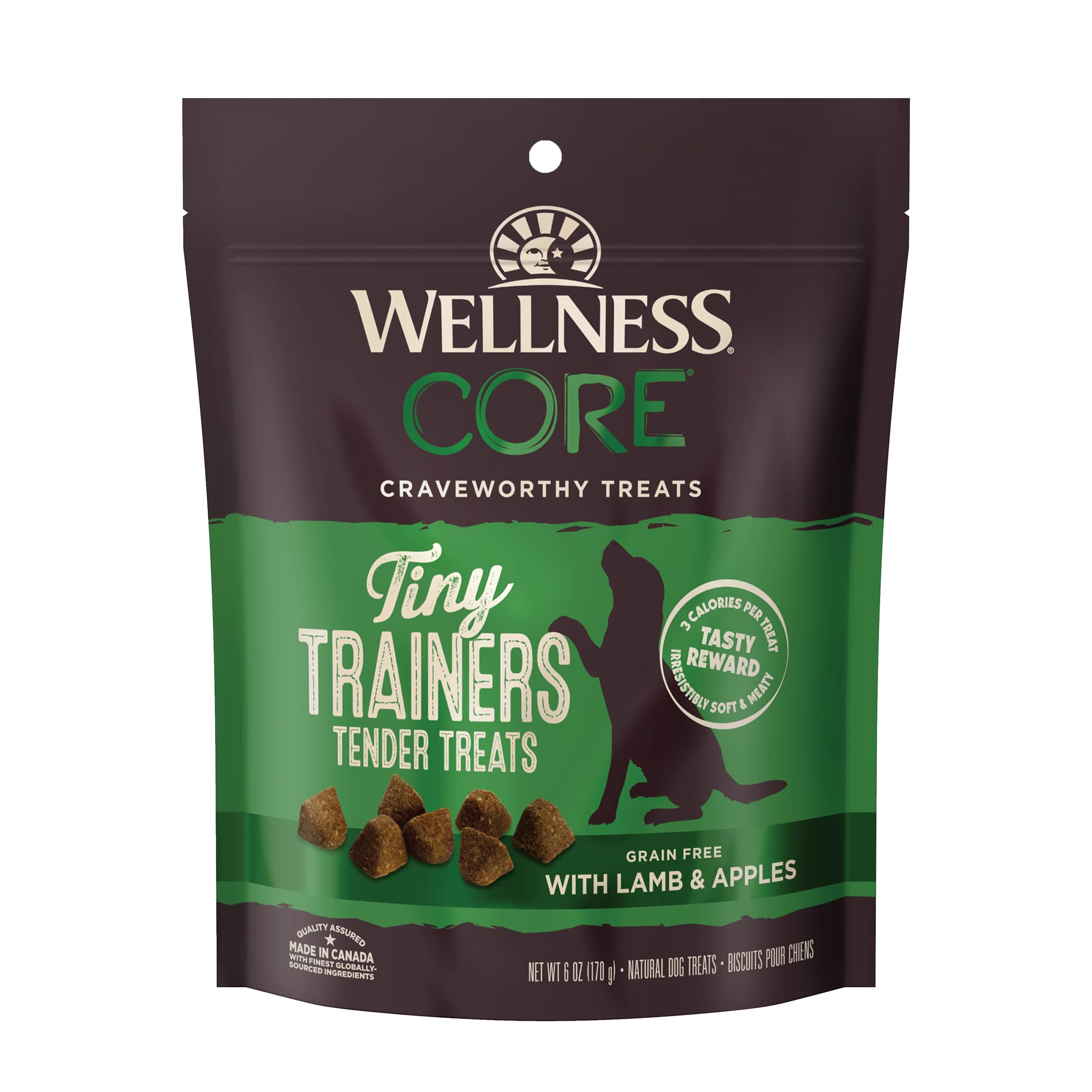 Wellness Core Tiny Trainers Grain-Free Lamb and Apple Soft and Chewy Training Dog Treats - 6 Oz  