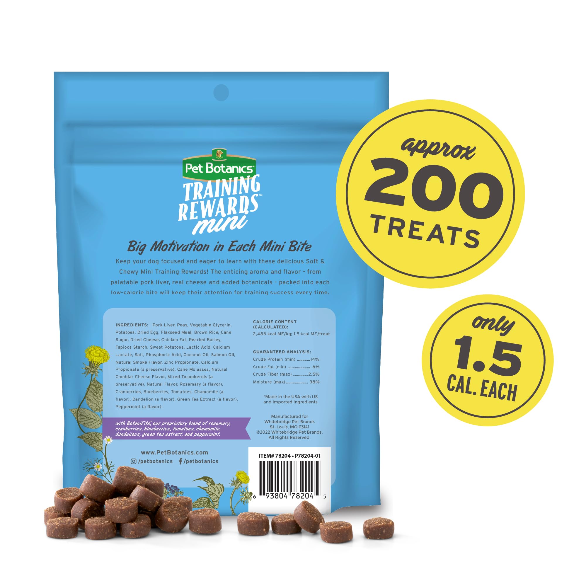 Pet Botanics Training Rewards Grain-Free Beef Soft and Chewy Dog Treats - Mini - 4 Oz  