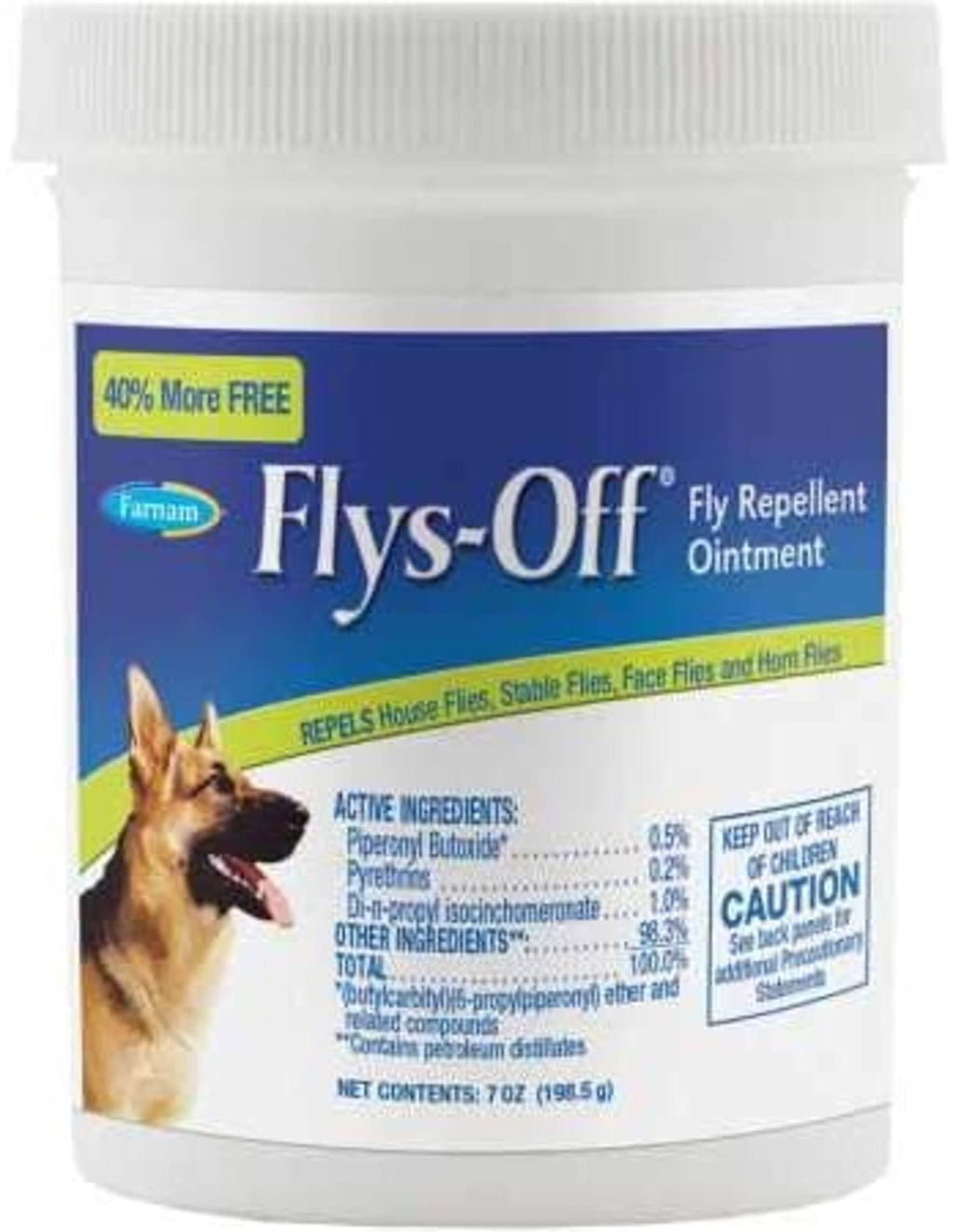 Farnam Flys-Off Insect Repellent Ointment for Dogs - 7 Oz  