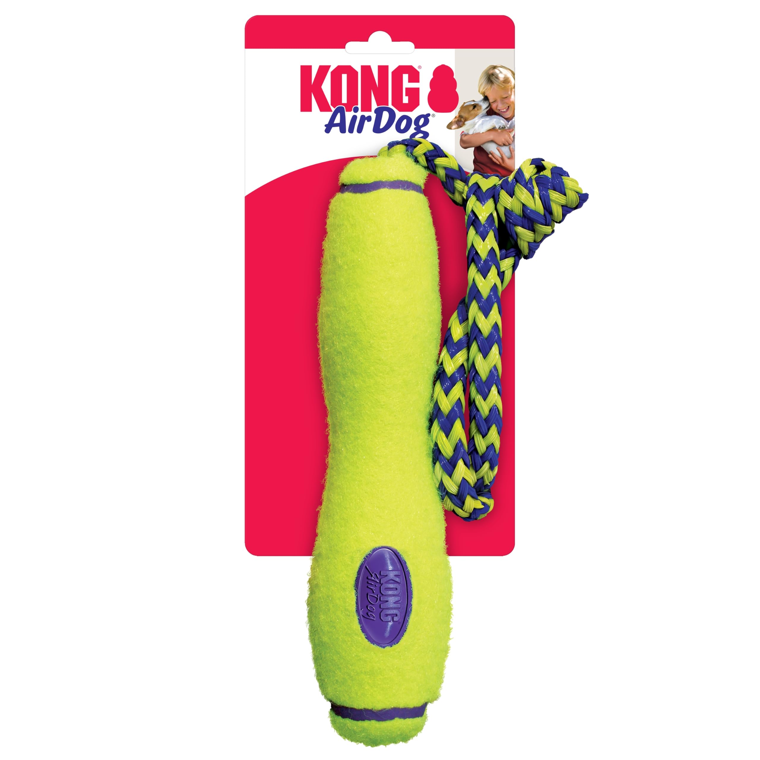 Kong AirDog Fetch Stick Felt and Rope Floating Dog Toy - Large  