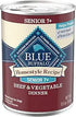 Blue Buffalo Homestyle Beef and Vegetable Recipe Senior Canned Dog Food - 12.5 Oz - Case of 12 Default Title