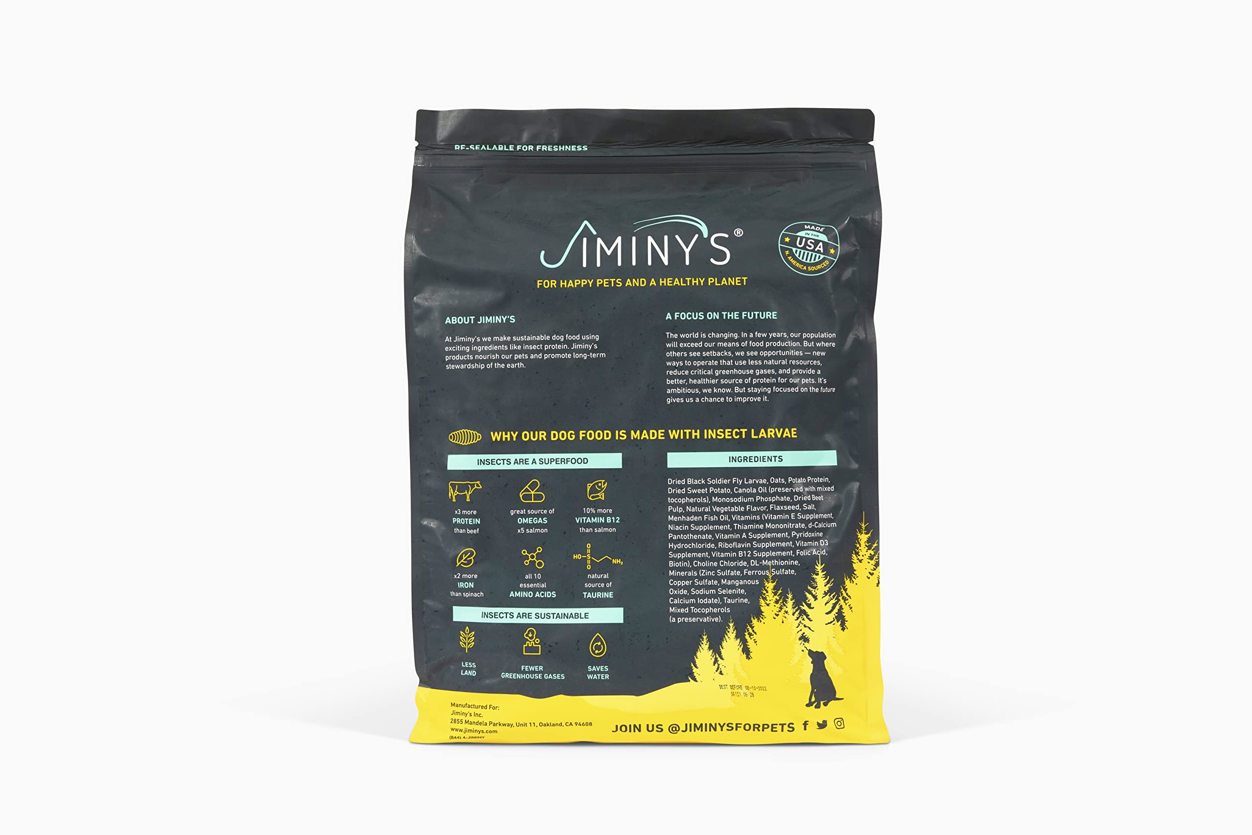 Jiminy's Good Grub with Oats and Sweet Potato Dry Dog Food - 10 Lbs  