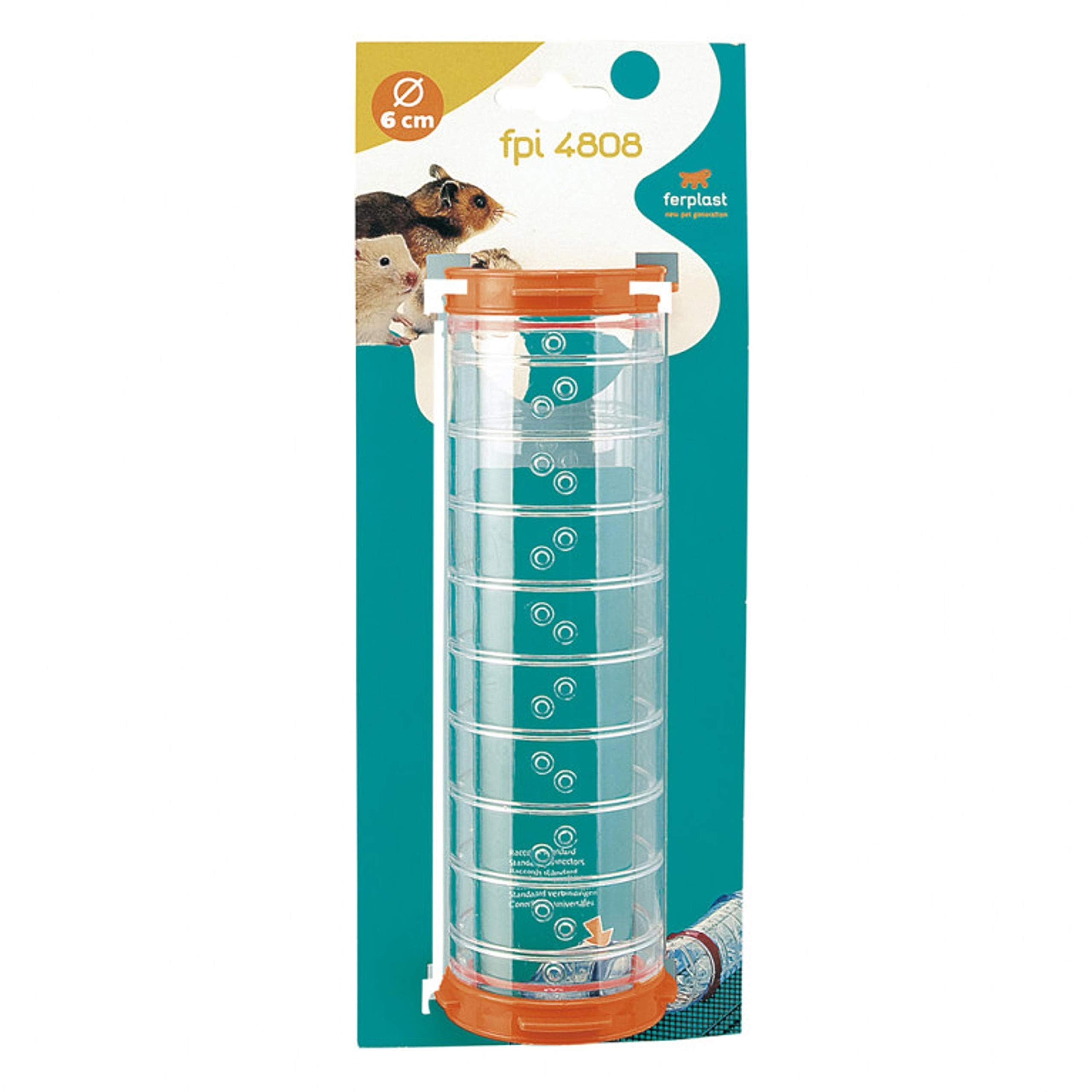 Ferplast Small Animal Hampster Cage Play Accessory Tube - L:8" X W:2.5" X H:2.5" (2.5" Diameter)  