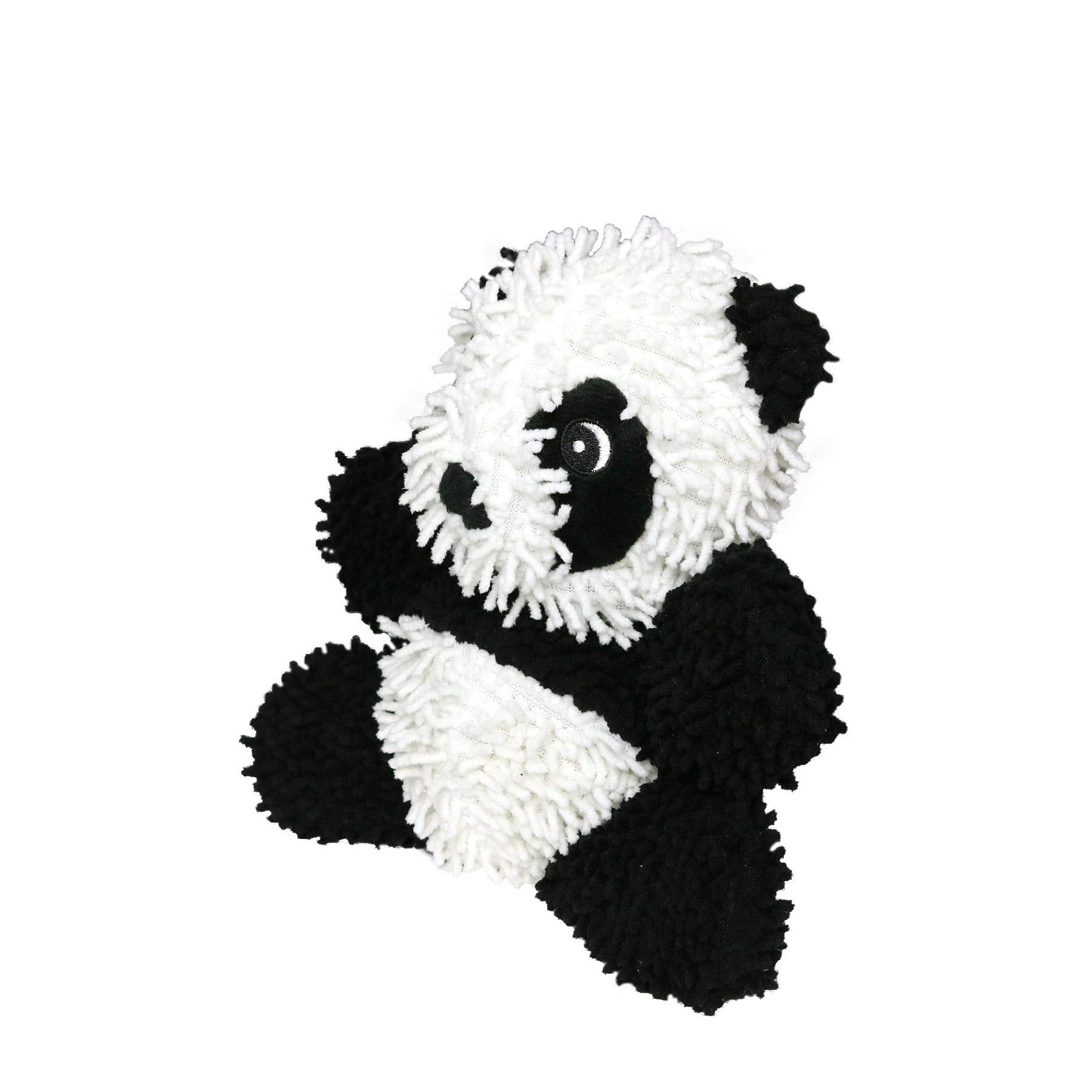 Mighty Toys Panda Microfiber Ball Floating Squeak and Plush Dog Toy - Large  