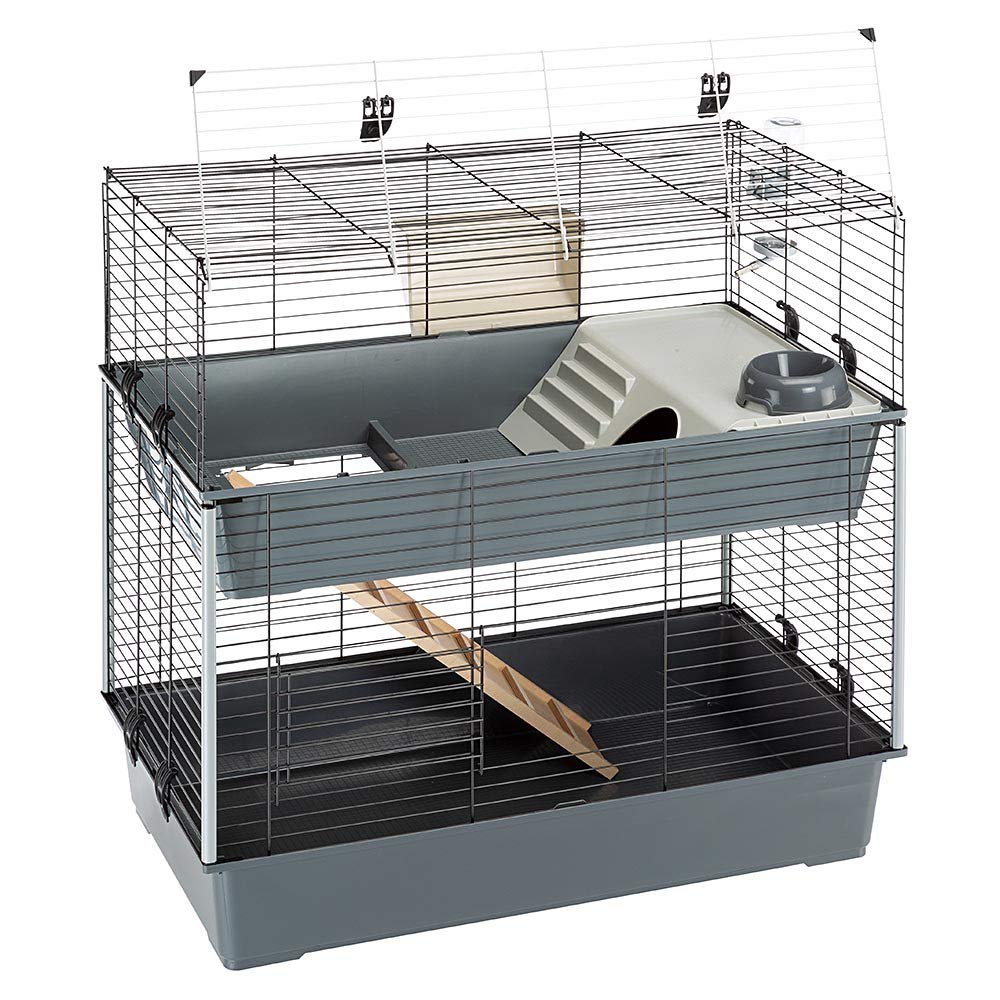 Ferplast Krolik 140 Plus Small Animal Rabbit Cage - L:56" X W:23.6" X H:19.7" Inches  