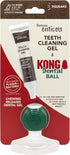 Tropiclean Enticers Smoked Beef Teeth Cleaning Dental Gel Kit with Kong Ball Dog Toy - 1 Oz - Small Ball