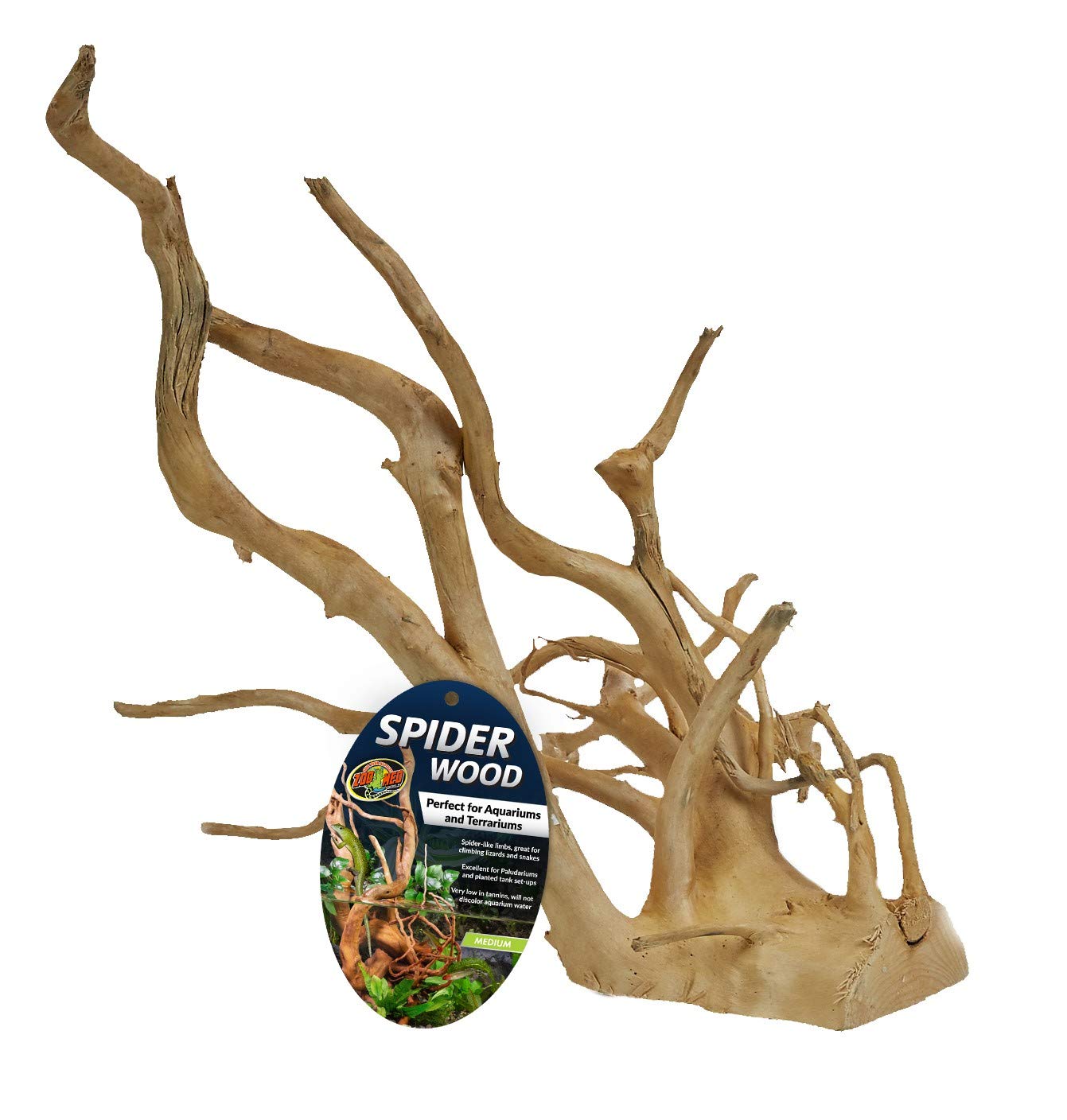 Zoo Med Laboratories Natural Spider Wood Terrarium and Aquarium Décor - Medium - 12-16