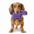 Mighty Junior Safari Hippo Squeak and Plush Floating Dog Toy - Purple - Small  