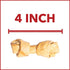 Pet Factory American Beefhide Chicken Flavored Knotted Bones Natural Dog Chews - 4-5 Inch - 4 Pack