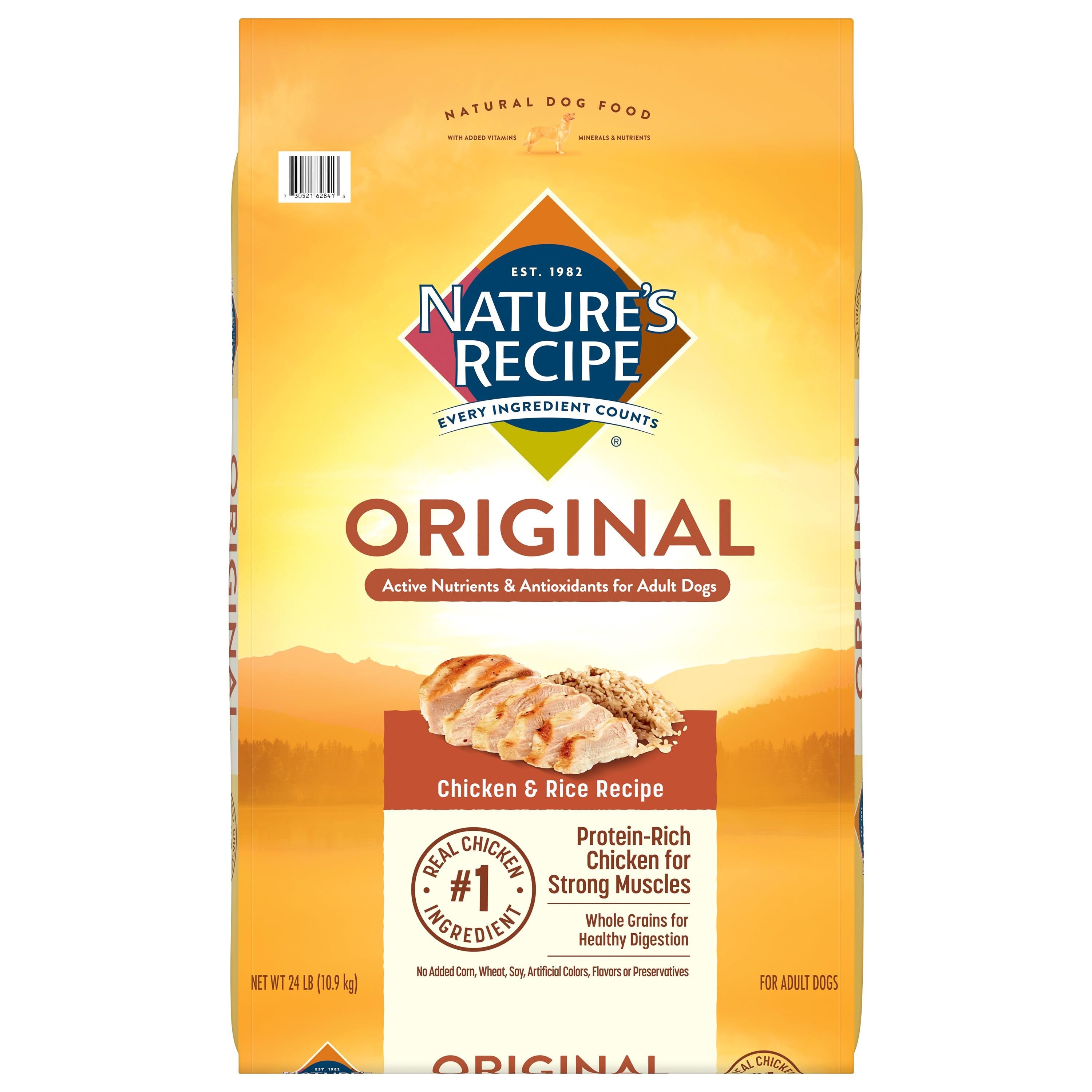 Nature's Recipe Original Chicken and Rice Dry Dog Food - 24 Lbs  