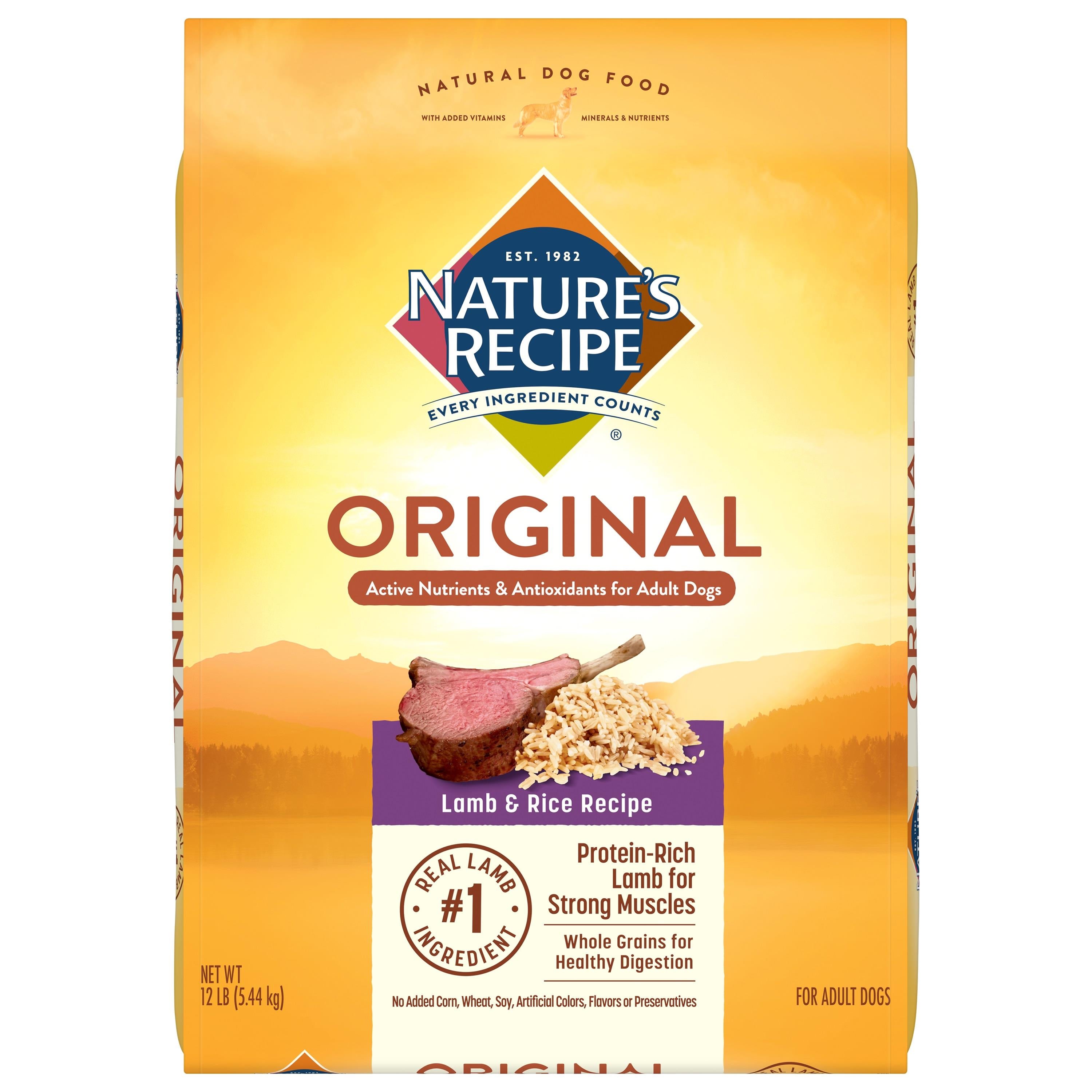 Nature's Recipe Original Lamb and Rice Dry Dog Food - 12 Lbs  