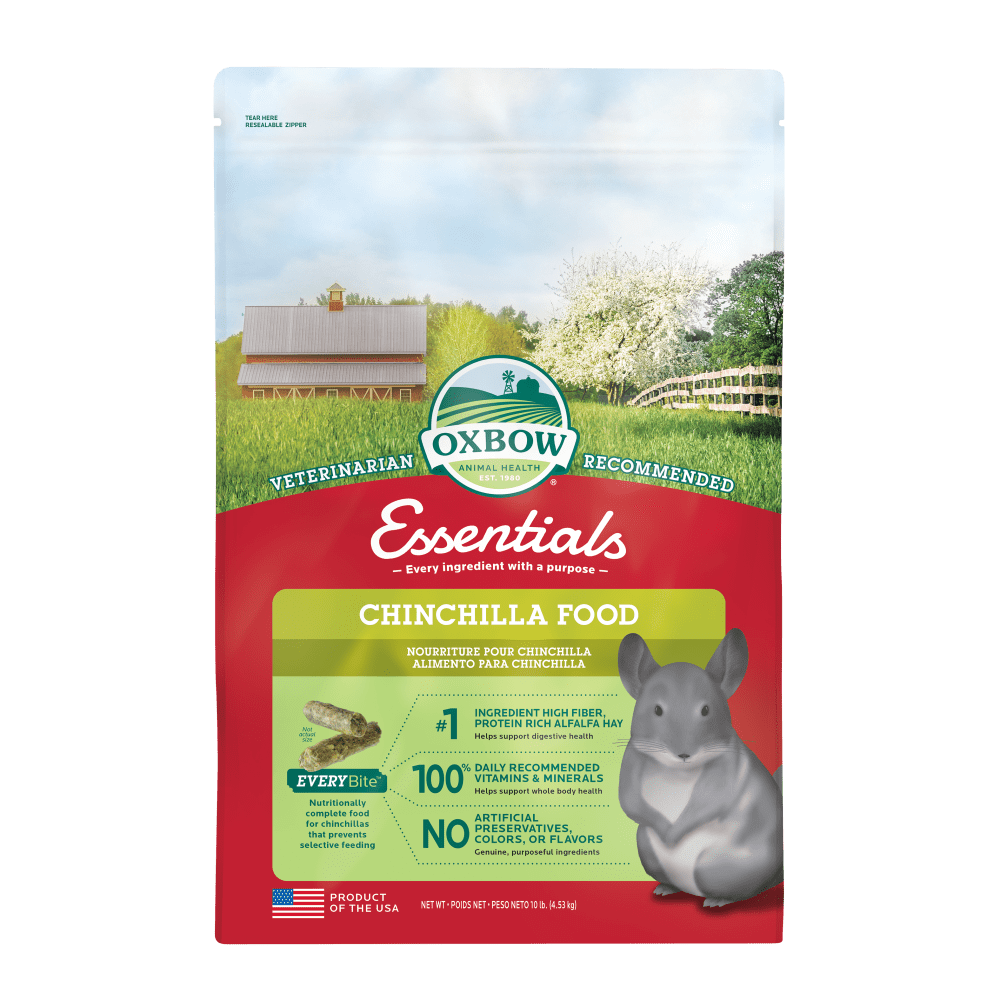 Oxbow Chinchilla Essentials Small Animal Food - 10 lb Bag