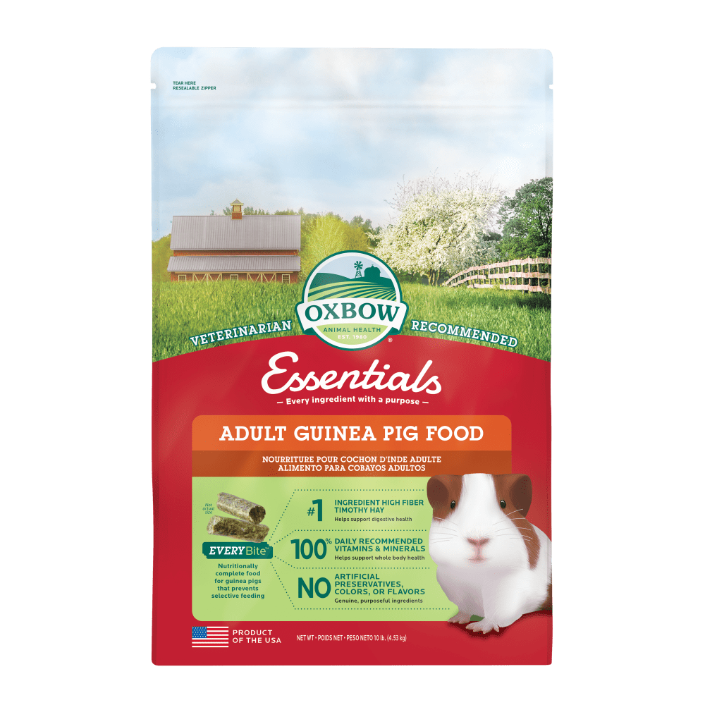 Oxbow Adult Guinea Pig Essentials Small Animal Food - 10 lb Bag