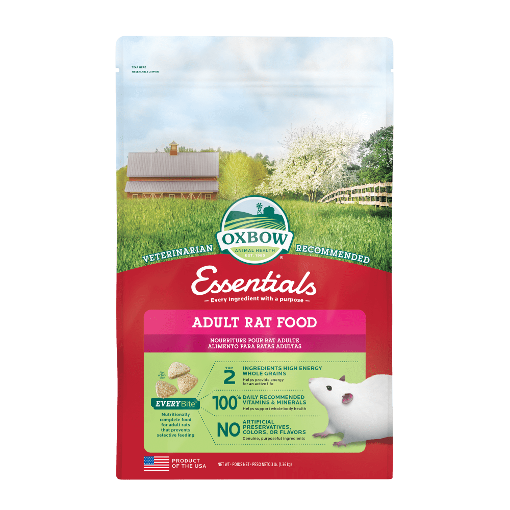 Oxbow Adult Rat Essentials Small Animal Food - 3 lb Bag