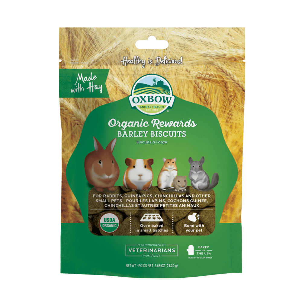 Oxbow Bene Terra Organic Barley Biscuit Small Animal Hay - 2.65 oz Bag