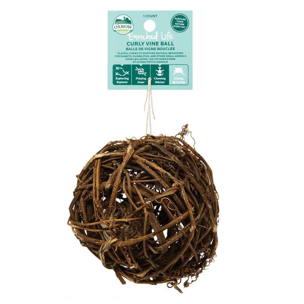 Oxbow Enriched Life Curly Vine Ball - pack of 3