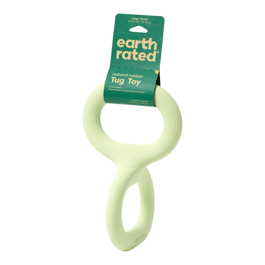 Earth Rated Natural Rubber Tug-of-War Dog Toy - Green