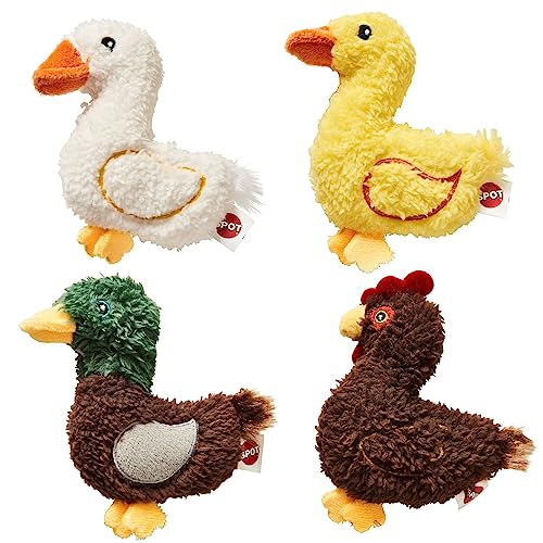 Ethical SPOT Love The Earth Barnyard Bird Recycled Plastic Plush Catnip Cat Toy - 4 Inch