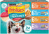 Purina Friskies Tasty Treasures Chicken Tuna Oceanfish and Turkey in Gravy and Sauce Canned Cat Food - Variety Pack - 5.5 Oz - Case of 24