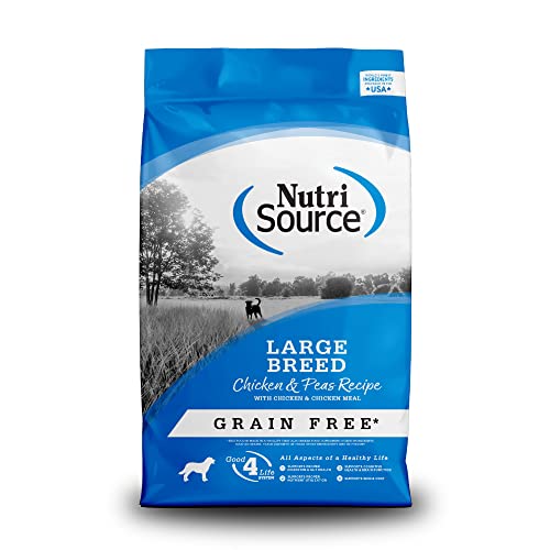 Nutrisource Grain-Free Chicken and Pea Recipe Large-Breed Dry Dog Food - 26 Lbs