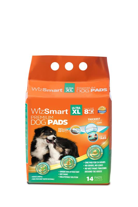 Wizsmart All Day Premium Ultra Training Dog Pads - X-Large - 14 Count  