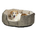 Midwest Homes Quite Time Deluxe Rounded Nesting Dog Bed Gray/Tan Small