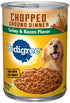 Pedigree Chopped Ground Dinner Turkey and Bacon Canned Dog Food - 13.2 Oz - Case of 12  