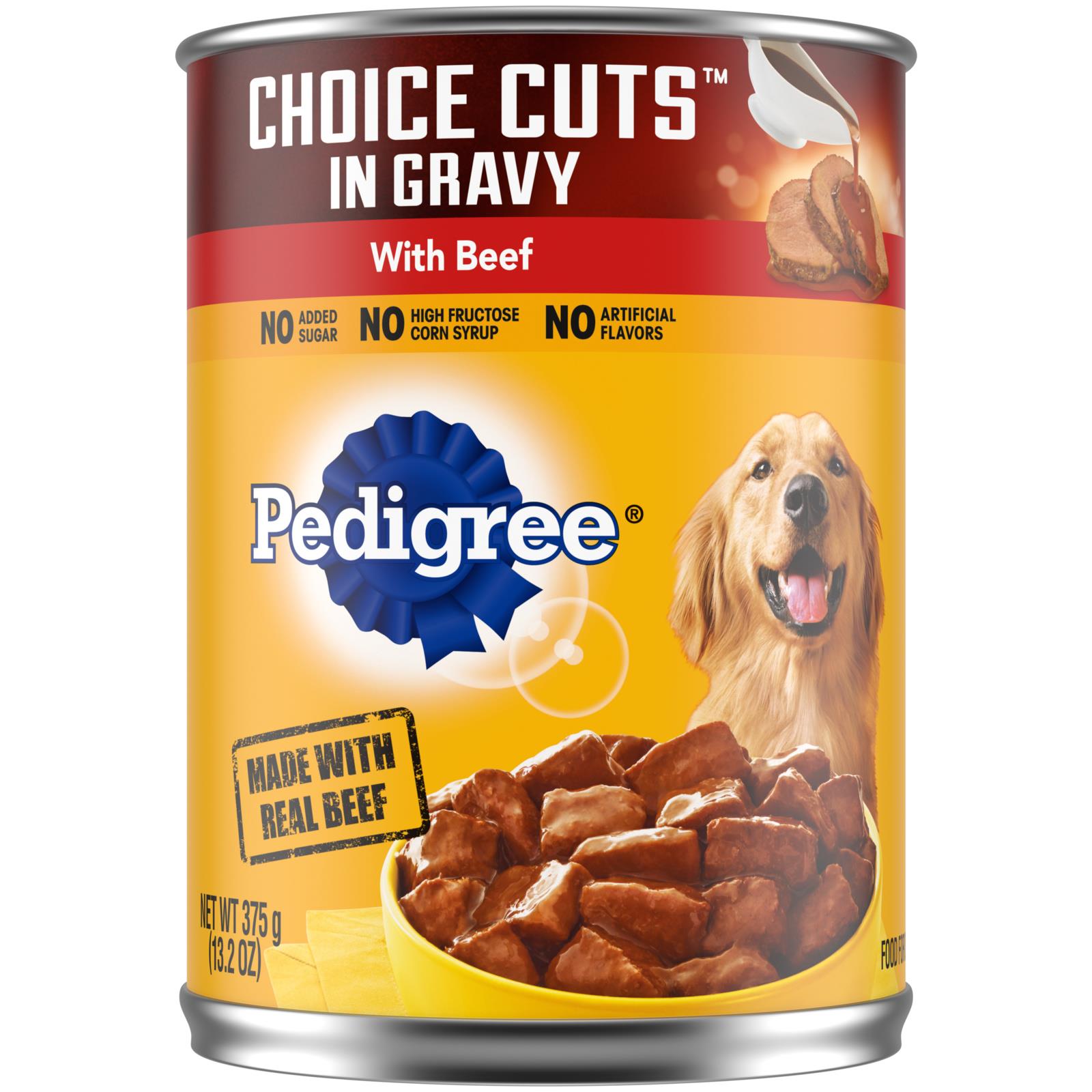 Pedigree Choice Cuts Beef with Gravy Adult Canned Dog Food - 13.2 Oz - Case of 12  