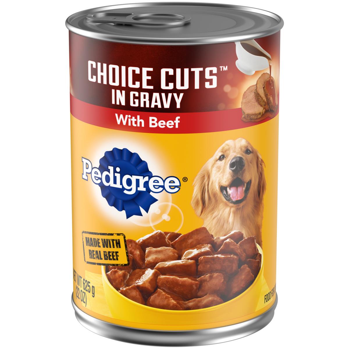 Pedigree Choice Cuts Beef with Gravy Adult Canned Dog Food - 22 Oz - Case of 12  