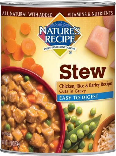 Nature's Recipe Chicken Rice and Barley Canned Dog Food - 13.2 Oz - Case of 12  