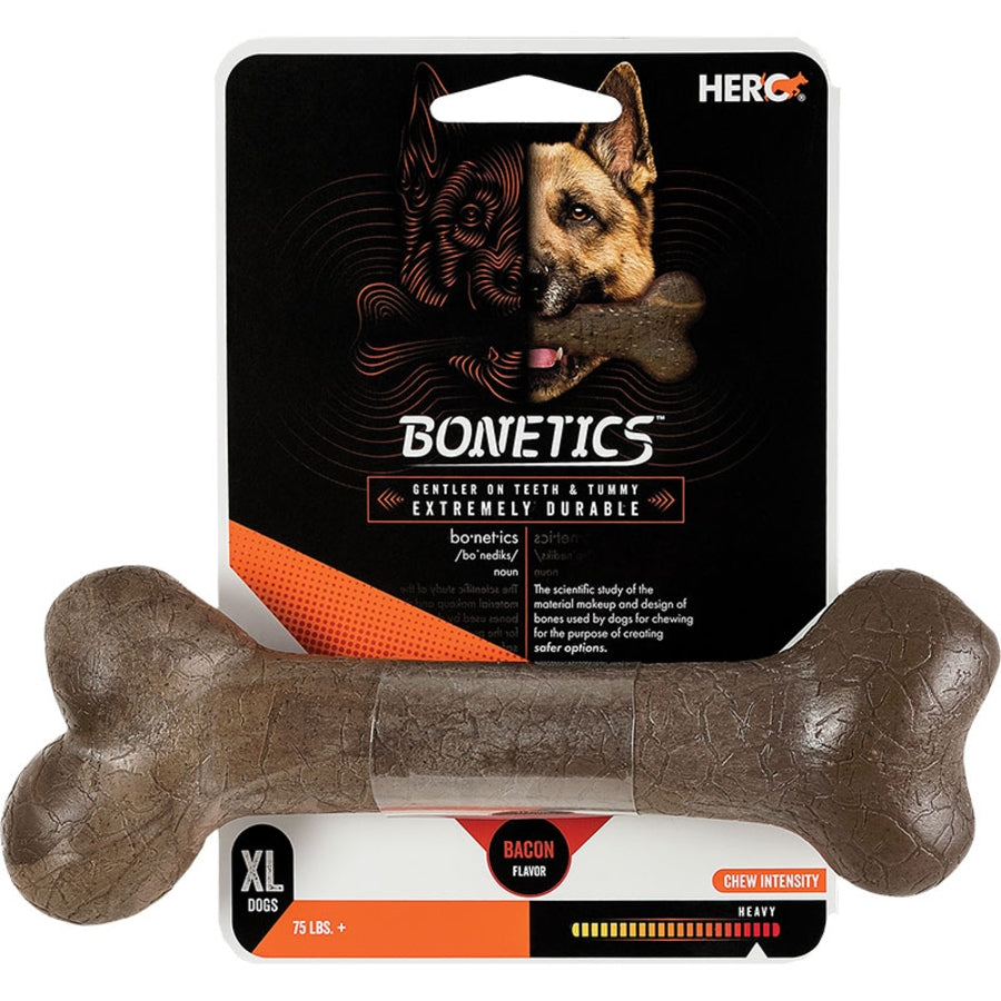 Hero Bonetics Femur Bone Bacon Flavored Chewy Dog Toy - Extra Large