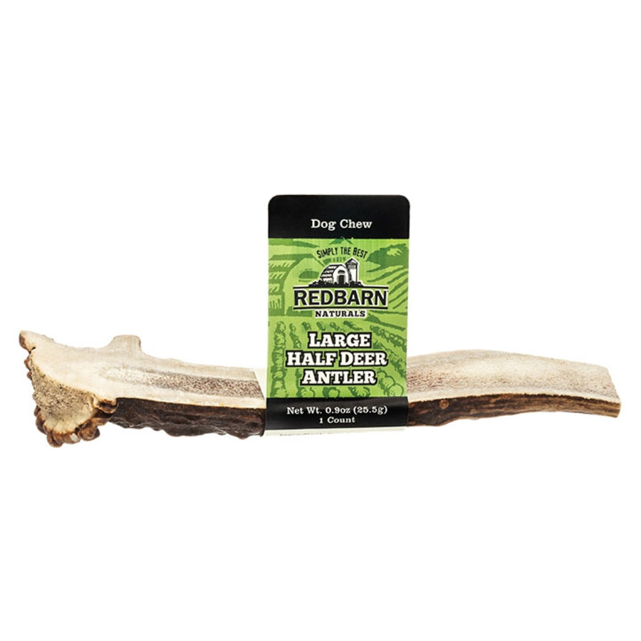 Red Barn Half Deer Antler Natural Dog Chews - 12 Count