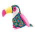 The Worthy Dog Toucan Tropical Pattened Squeak Nylon and Plush Dog Toy