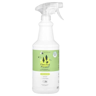 KIN + KIND Protection and Prevention Lemongrass Scented Flea and Tick Cat and Dog Spray - 32 Oz