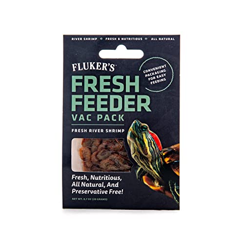 Fluker's Fresh Feeder Vac Pack Fresh River Shrimp for Birds Fish and Turtle Reptile Food - .7 Oz