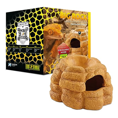 Exo Terra Big Rock Cave Aquarium and Terrarium Reptile Décor - Medium