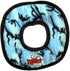 Tuffy's Ring Camo-Patterned Float and Squeak Nylon and Plush Fetch Dog Toy - Blue Camo  