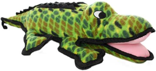 Tuffy's Ocean Creature Gary The Alligator Float and Squeak Nylon and Plush Dog Toy  