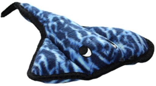 Tuffy's Ocean Creature Ray The Stingray Float and Squeak Nylon and Plush Dog Toy  