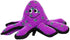 Tuffy's Ocean Create Lil' Oscar The Octopus Float and Squeak Nylon and Plush Dog Toy  