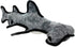 Tuffy's Ocean Creature Hammerhead Shark Float and Squeak Nylon and Plush Fetch Dog Toy  