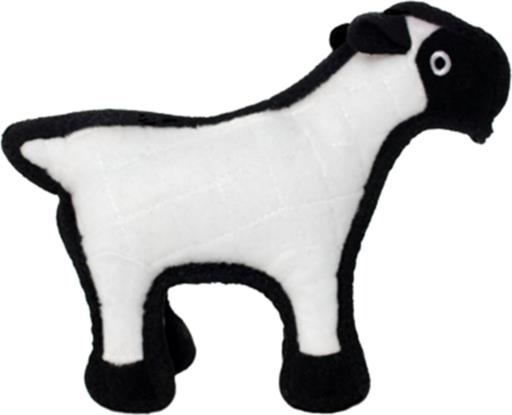 Tuffy's Junior Barnyard Sherman The Sheep Float and Squeak Nylon and Plush Dog Toy - Small  