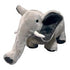 Mighty Junior Safari Elephant Squeak and Plush Floating Dog Toy - Gray - Large  