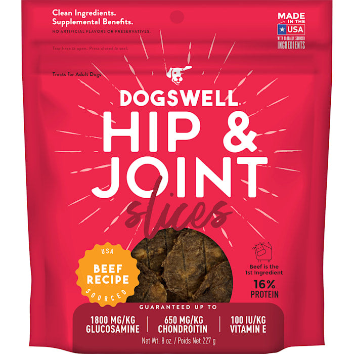 Dogswell Hip and Joint Slices Beef Functional Jerky Dog Treats - 8 Oz Default Title