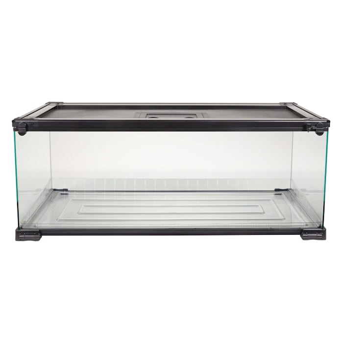 Zilla QuickBuild EZ Clean Glass Terrarium Habitat with Bedding Tray 20 Gallon - L:30 X W:12 X H:12 In