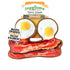 Meowijuana Doggijuana Eggs and Bacon Tuffer Chewer Inner-Rope Refillable Juananip Plush Dog Toy