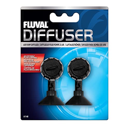 Fluval Pro Adjustable Glass Suctioning Air Pump Diffuser Aerators for Aquariums - 2 Pack